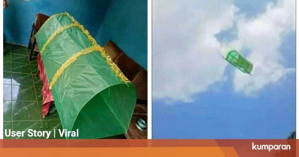 Viral Layangan Berbentuk Keranda Terbang Bikin Inget 